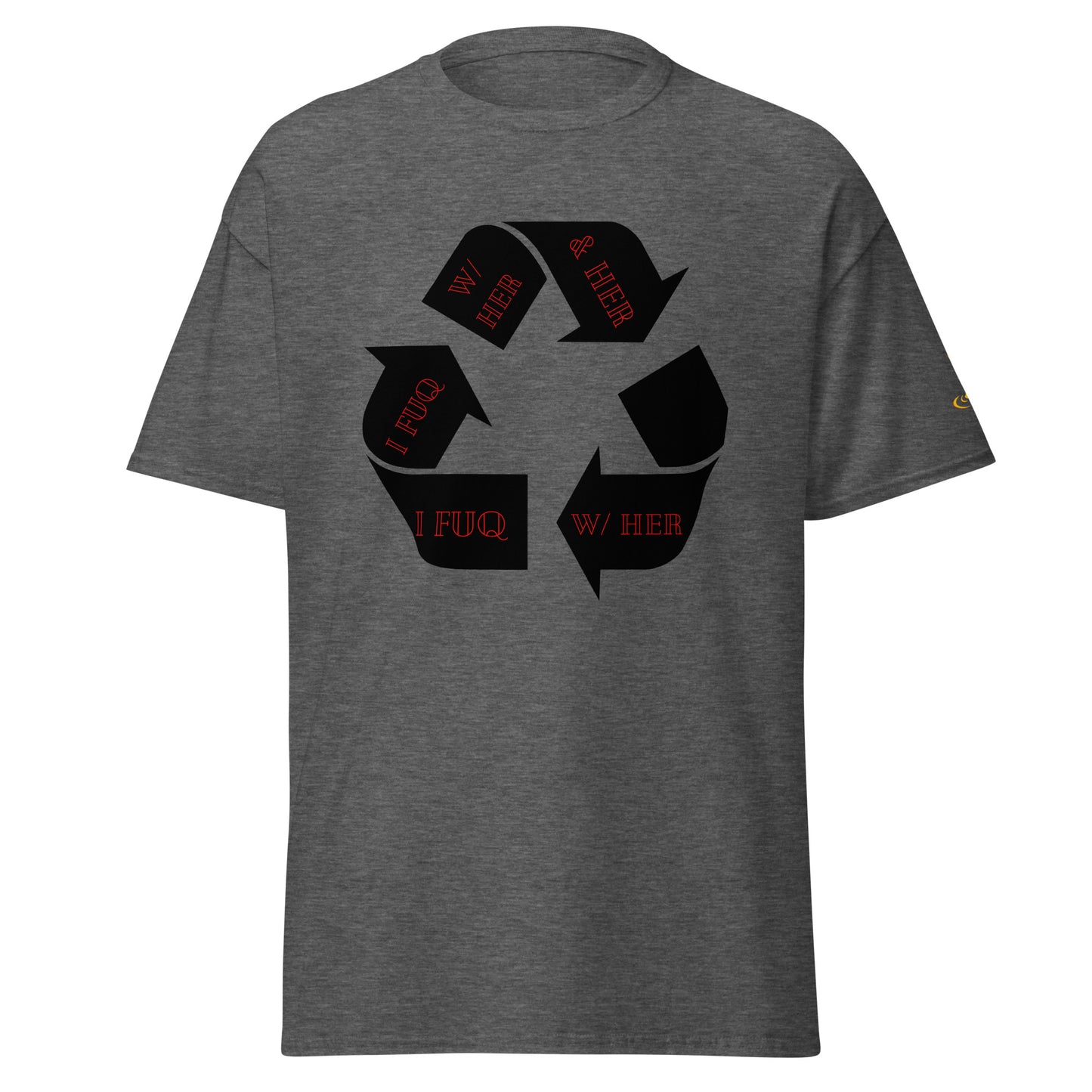 Men's classic tee recycle her red