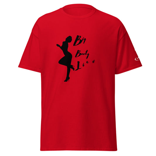 Men's classic tee BBL black print white flame