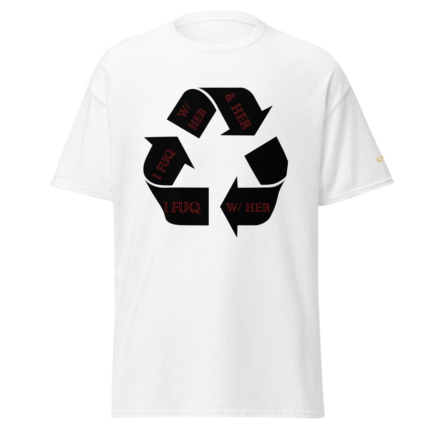 Men's classic tee recycle her red