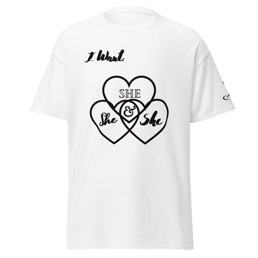 Men's classic tee She hearts blk