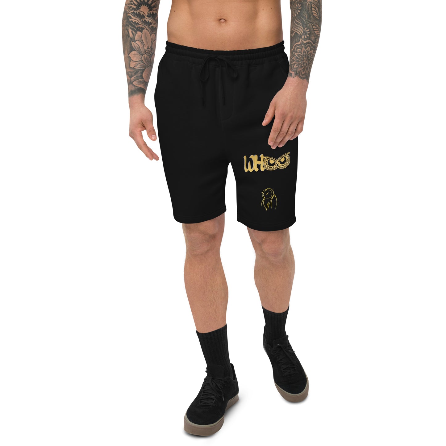 Men's fleece shorts WHOO gold