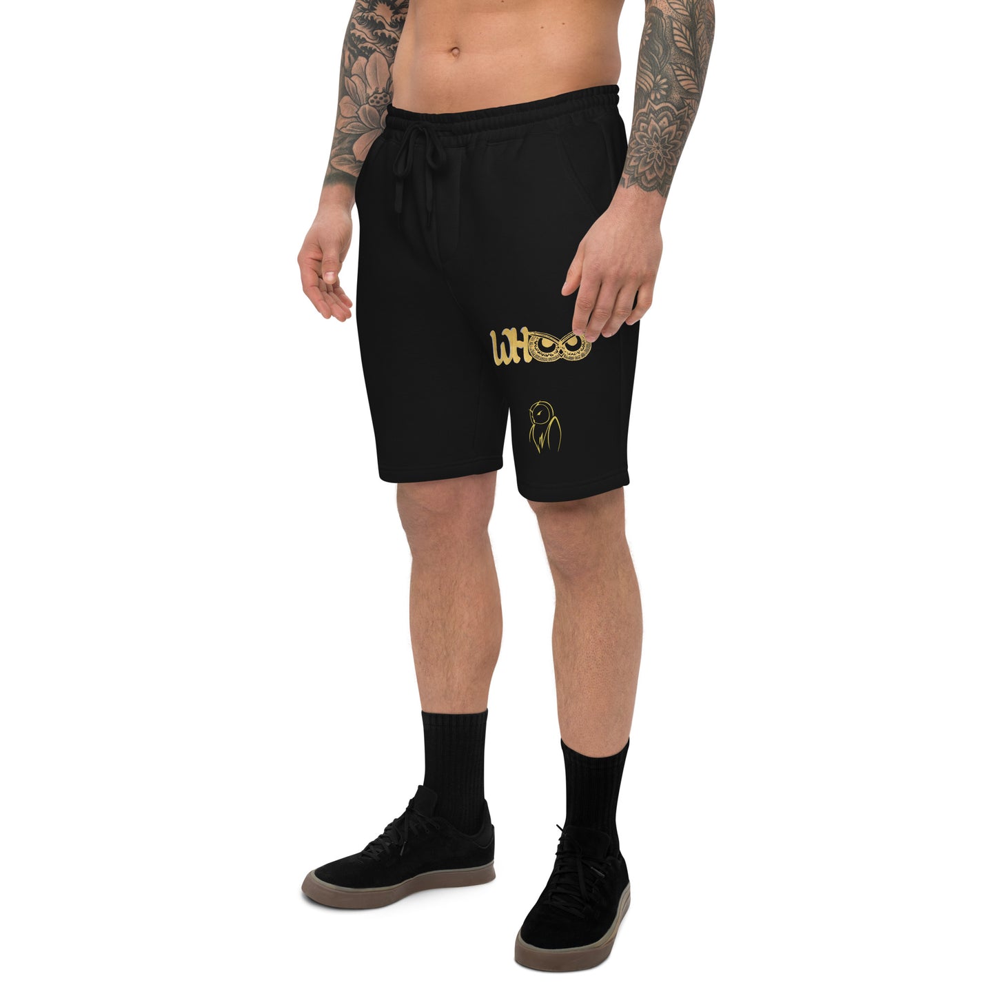 Men's fleece shorts WHOO gold