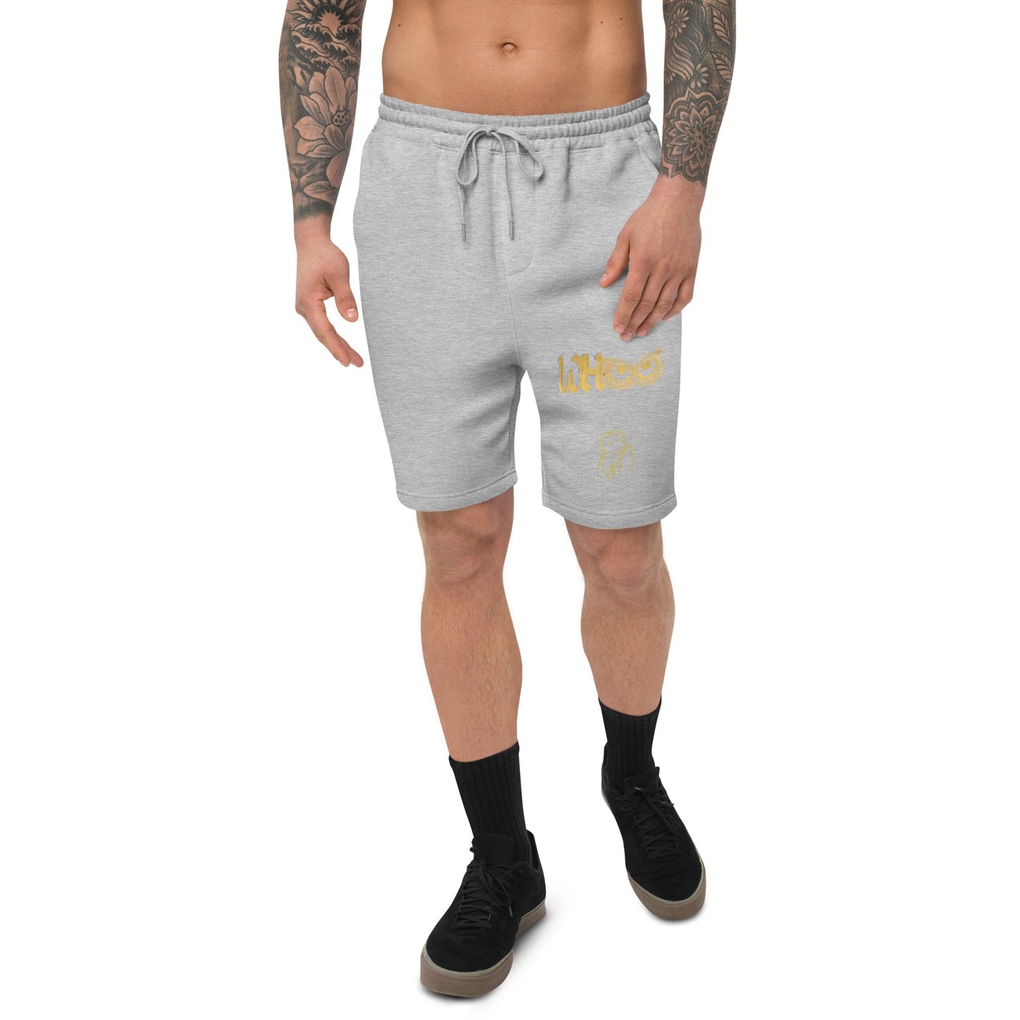 Men's fleece shorts WHOO gold