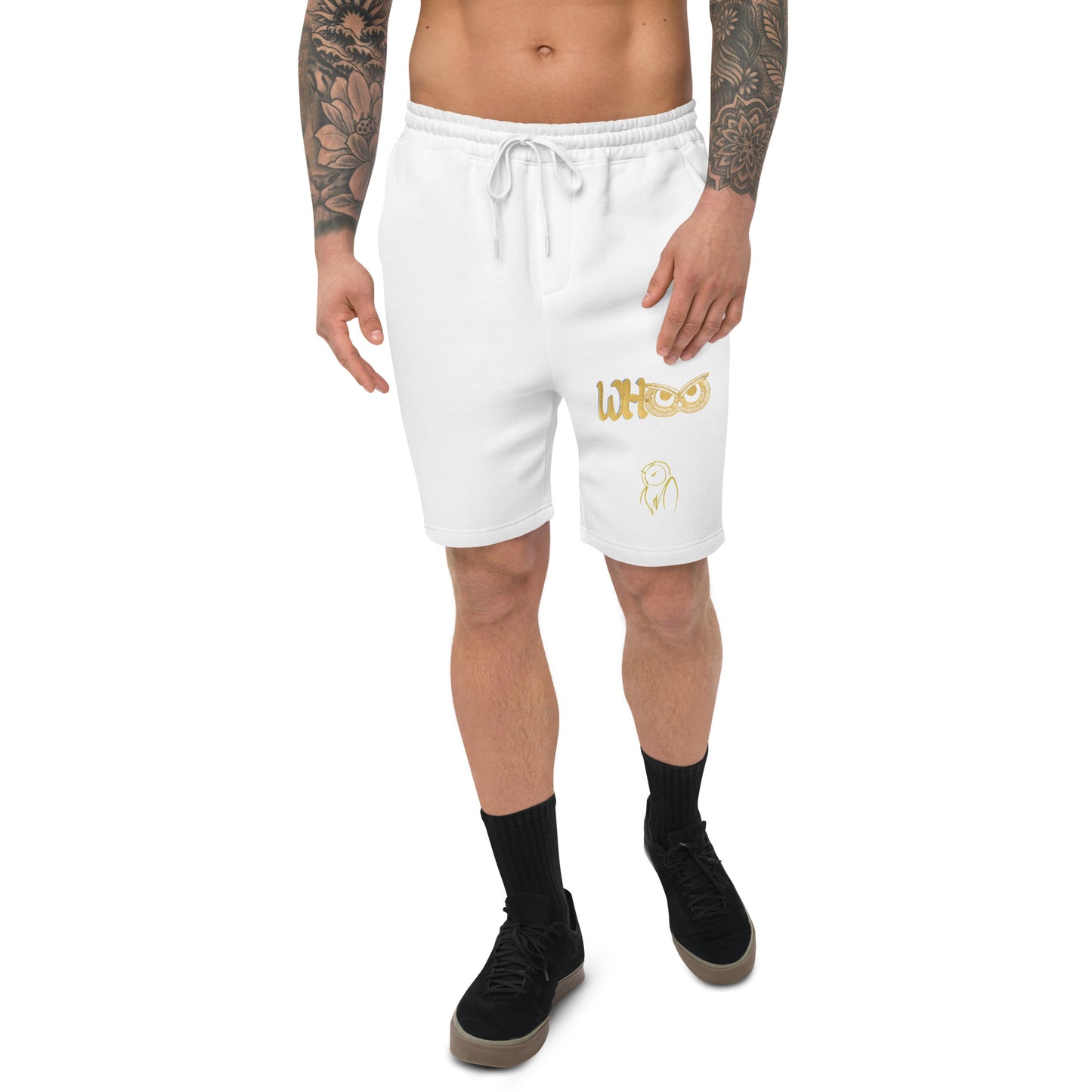 Men's fleece shorts WHOO gold