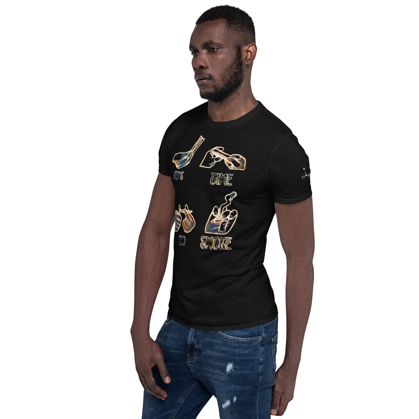 Short-Sleeve Unisex T-Shirt It's about that time black and gold