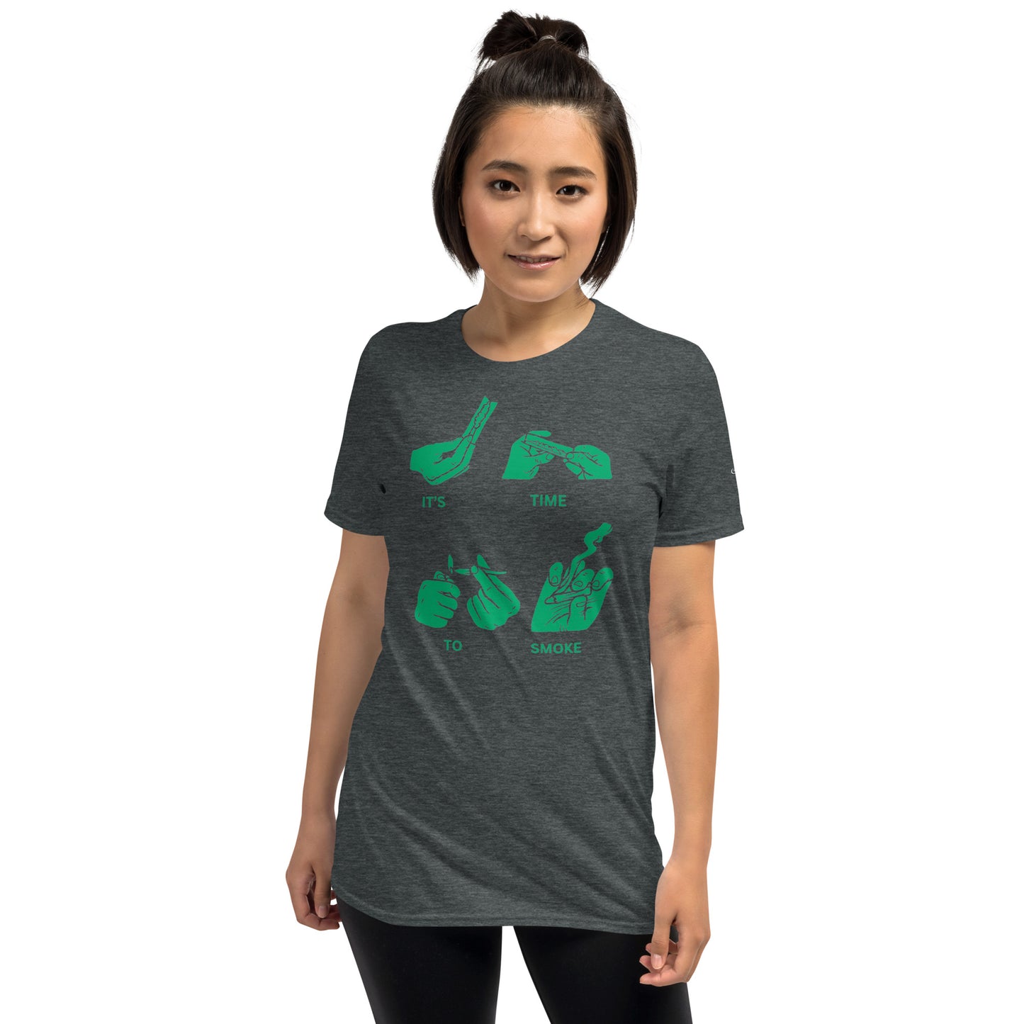 Short-Sleeve Unisex T-Shirt It's about that time solid green