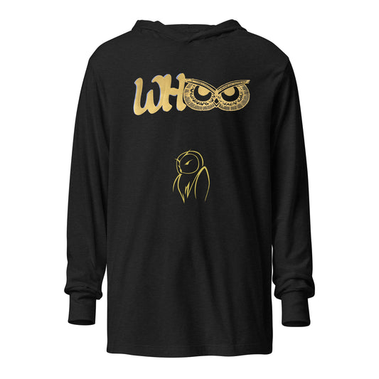 Whoo OG Hooded long-sleeve tee