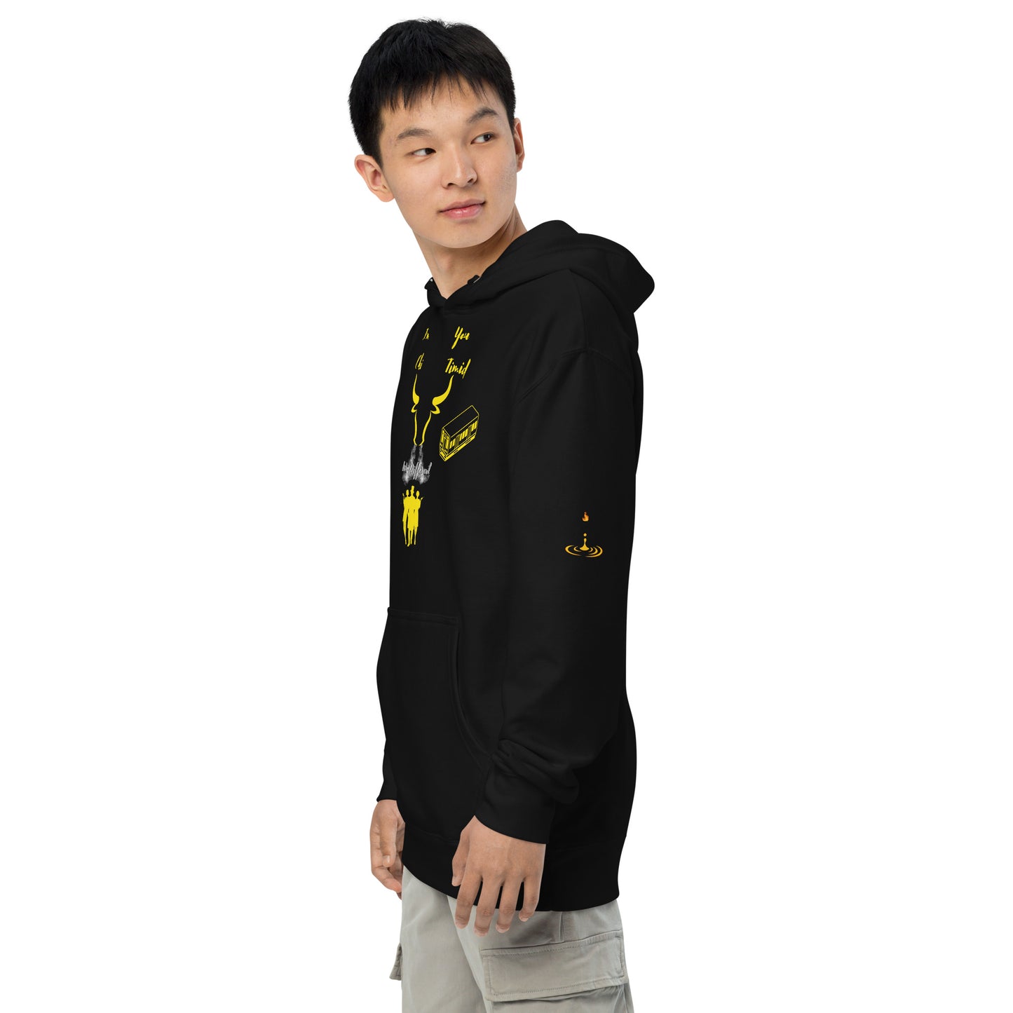 Unisex midweight hoodie Chi yellow