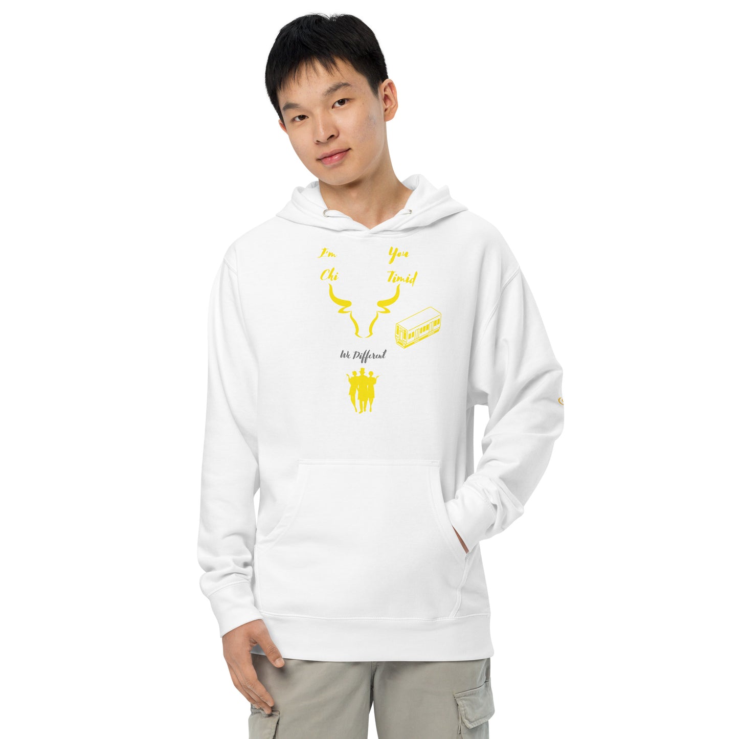 Unisex midweight hoodie Chi yellow