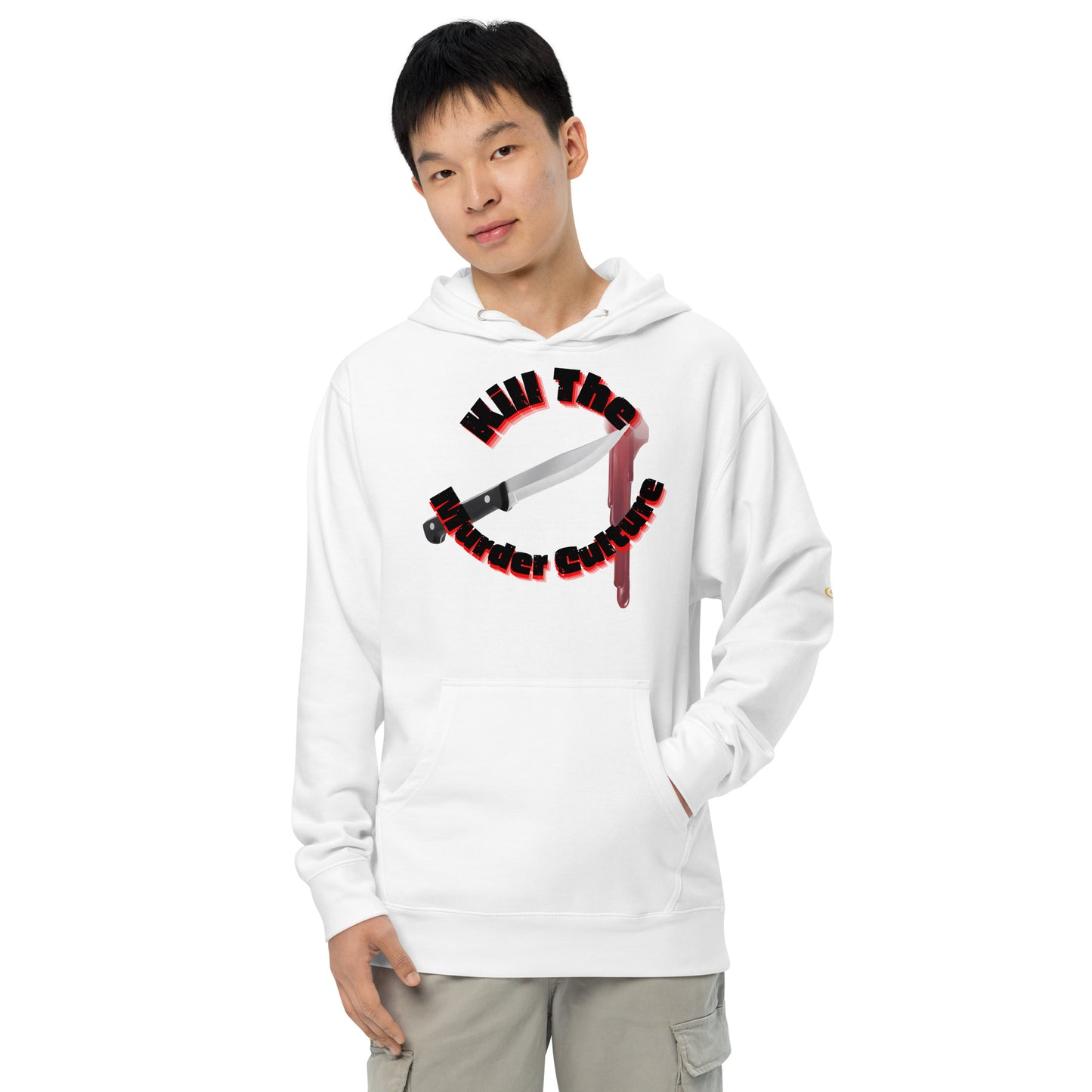 Unisex midweight hoodie KMC blk/red