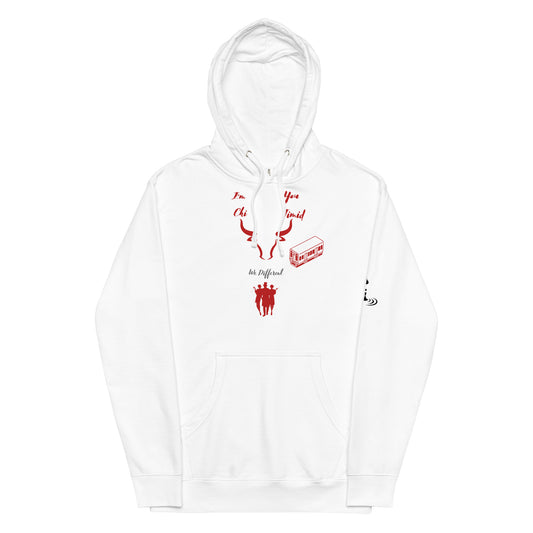 Unisex midweight hoodie Chi red
