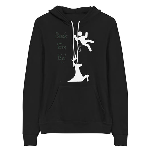 Unisex hoodie Buck em up (no flame)