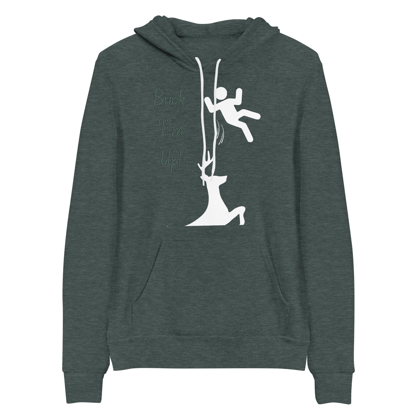 Unisex hoodie Buck em up (no flame)