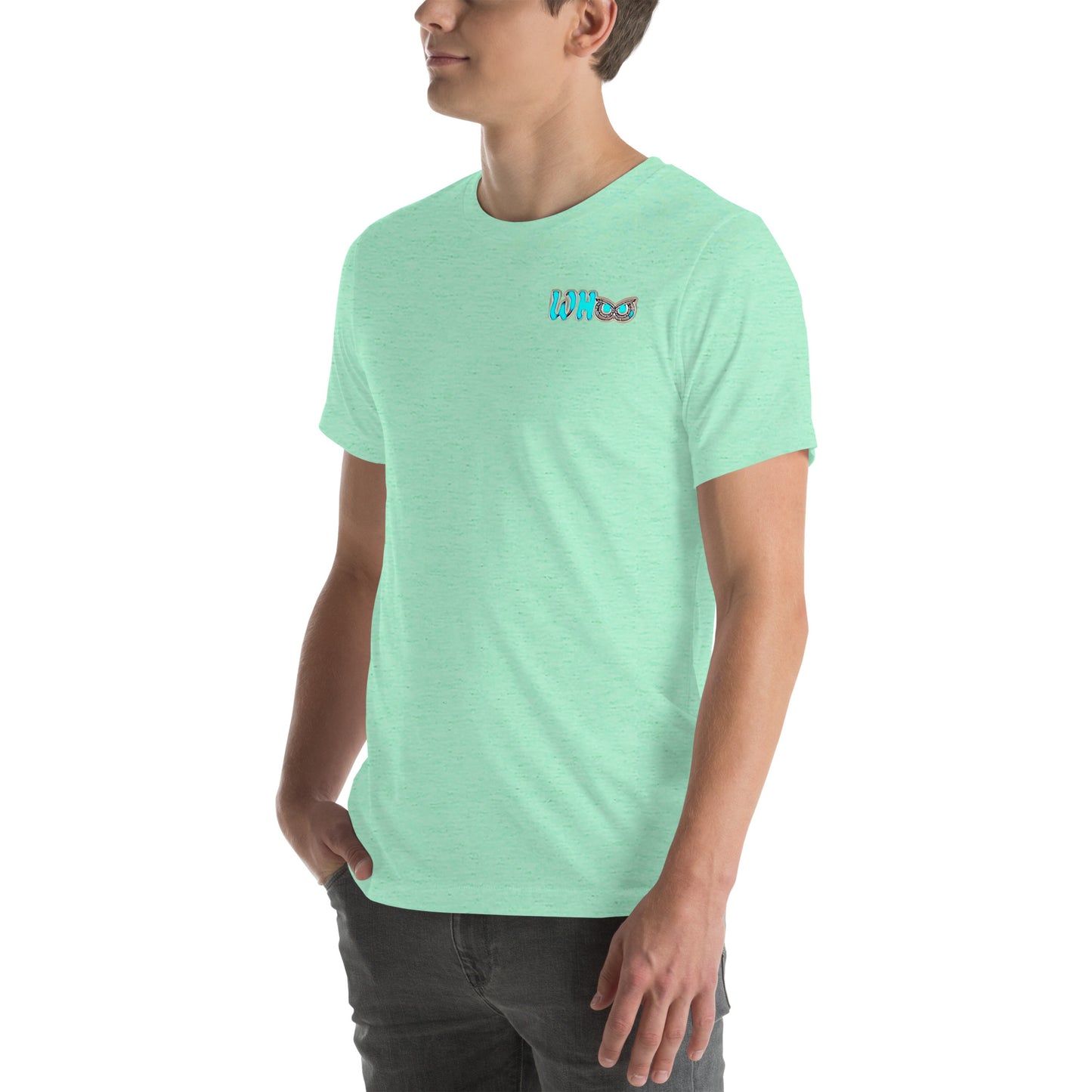 Unisex t-shirt Blue Glow WHoo