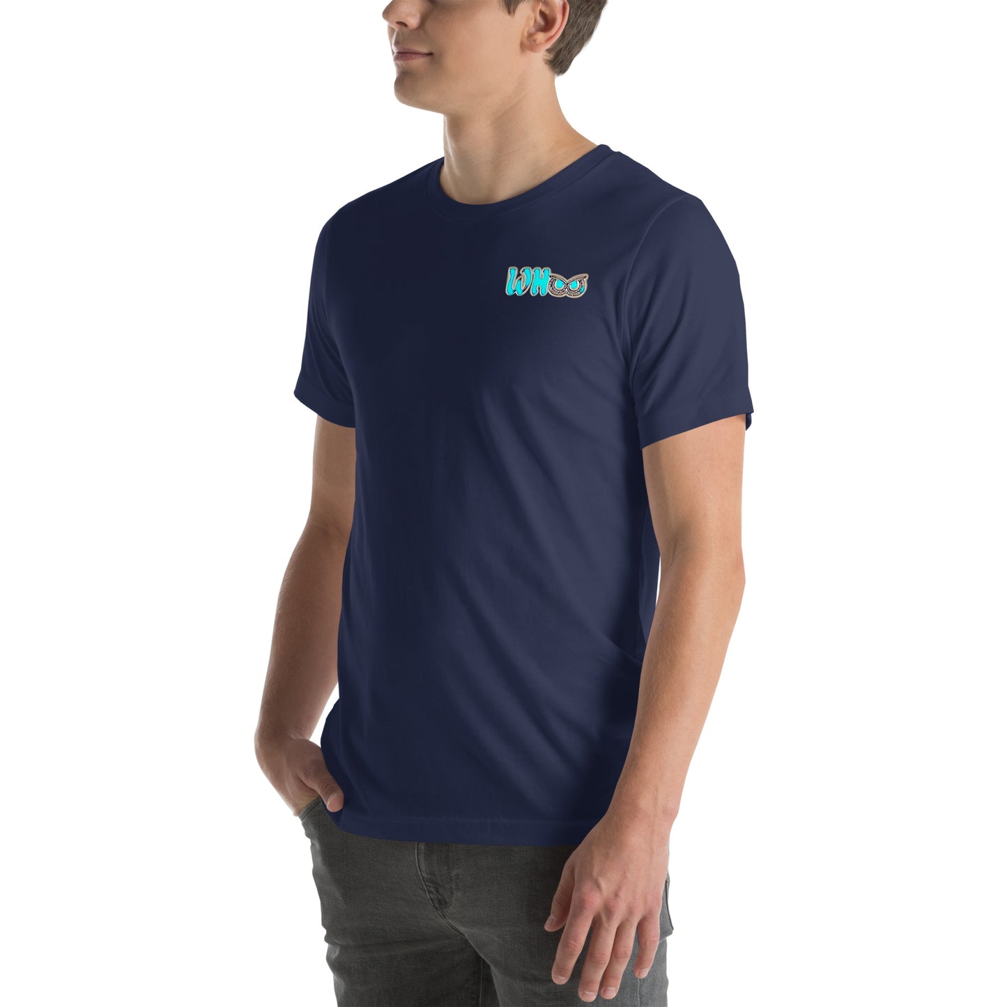 Unisex t-shirt Blue Glow WHoo