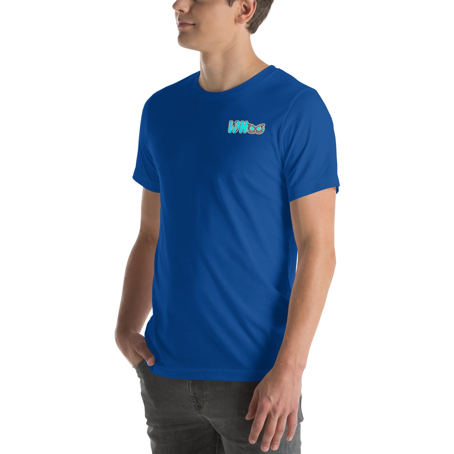 Unisex t-shirt Blue Glow WHoo