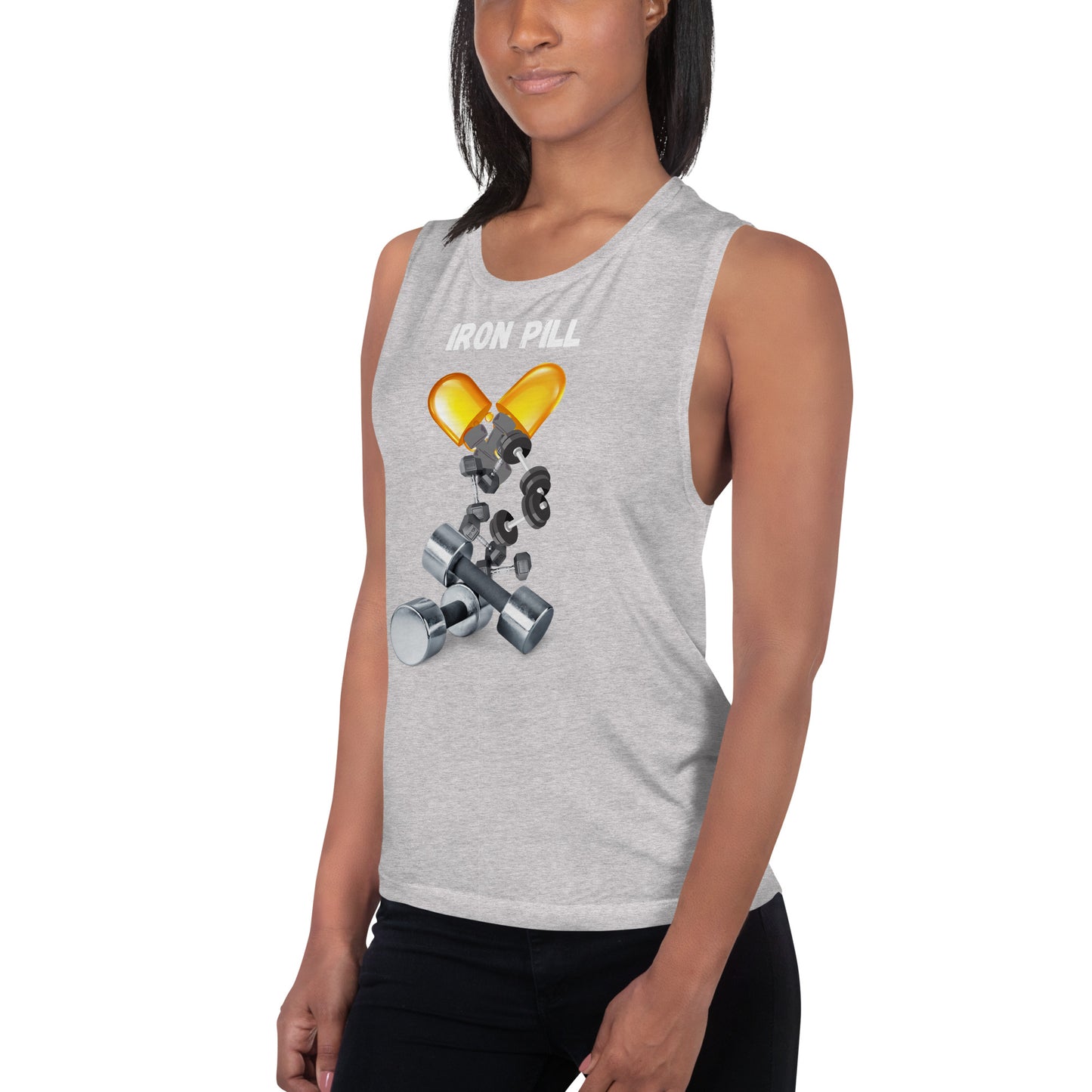 Ladies’ Muscle Tank Iron Pill 3