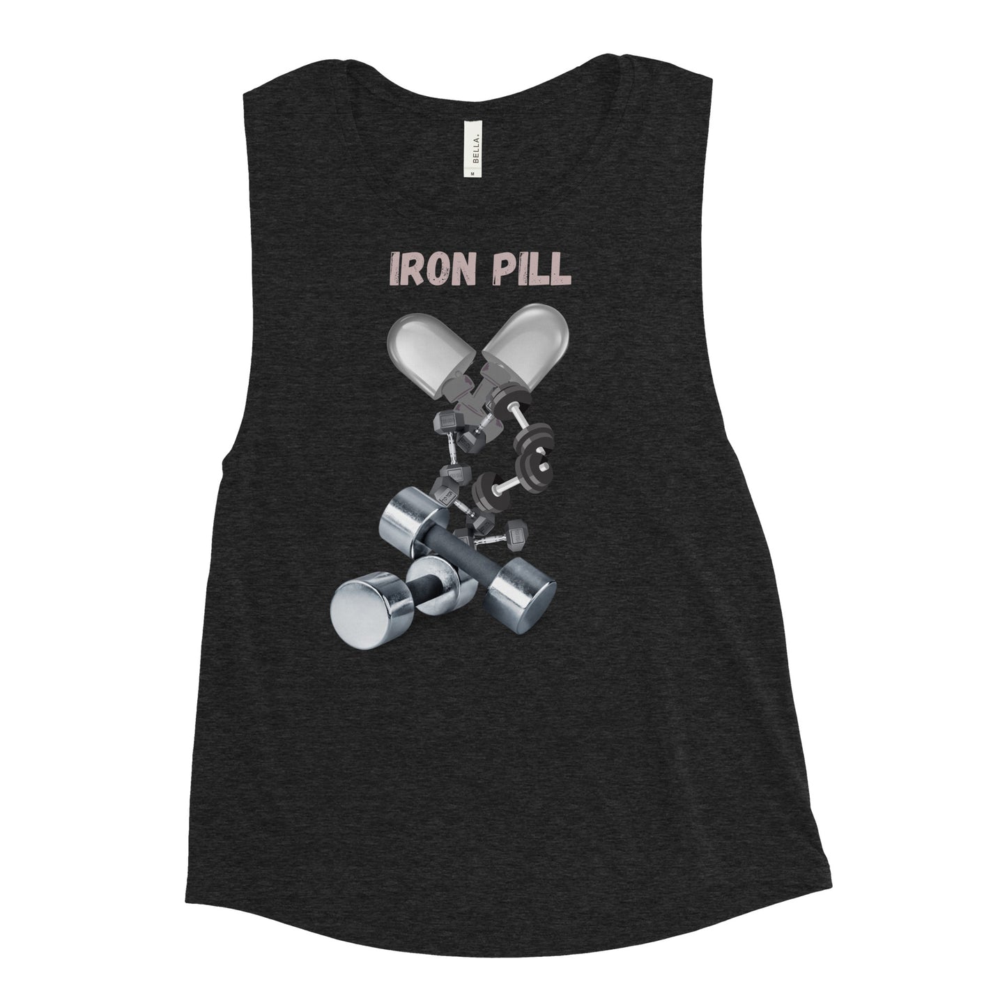 Ladies’ Muscle Tank Iron Pill 1