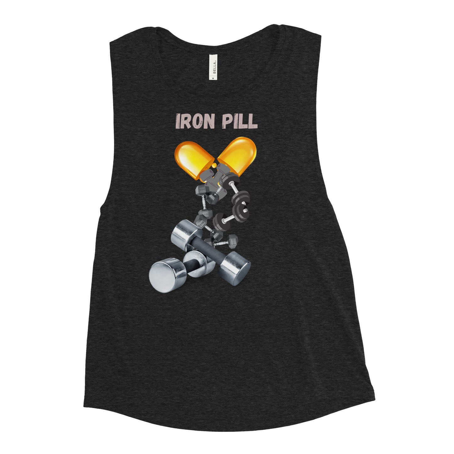 Ladies’ Muscle Tank Iron Pill 2