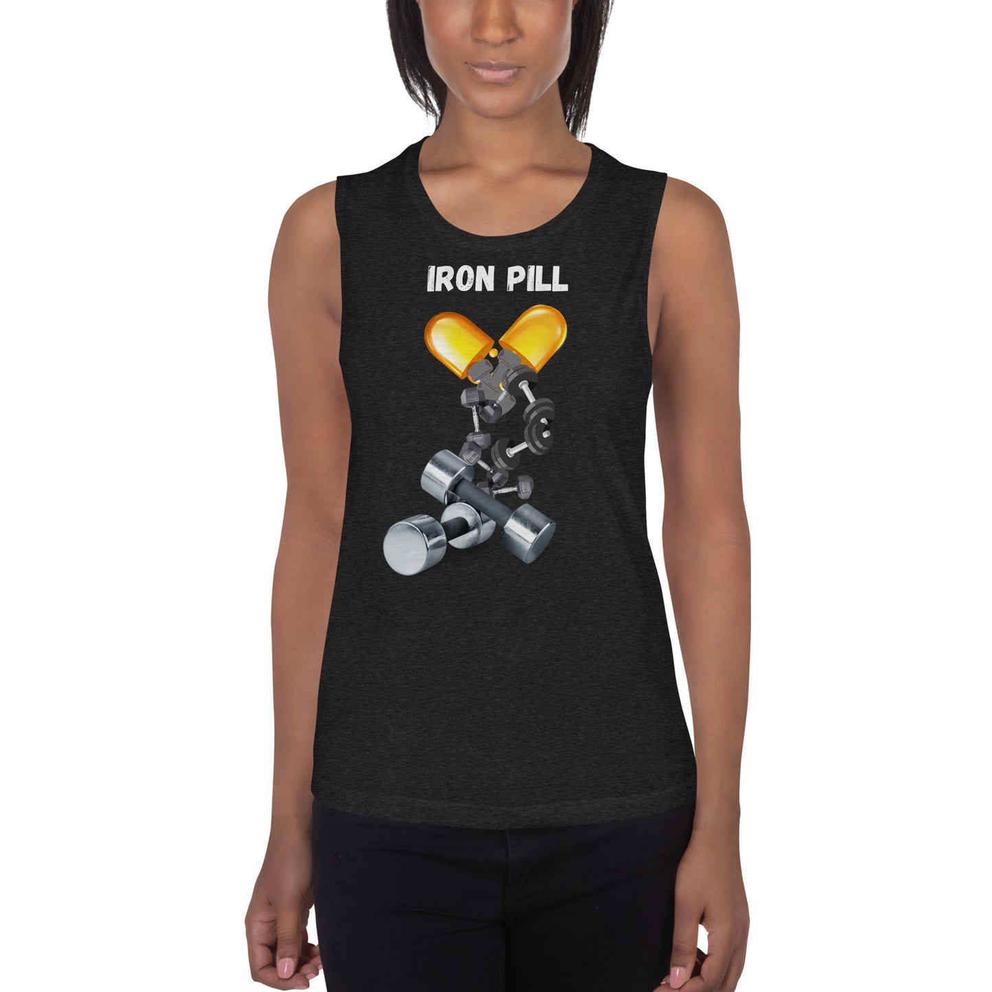 Ladies’ Muscle Tank Iron Pill 3