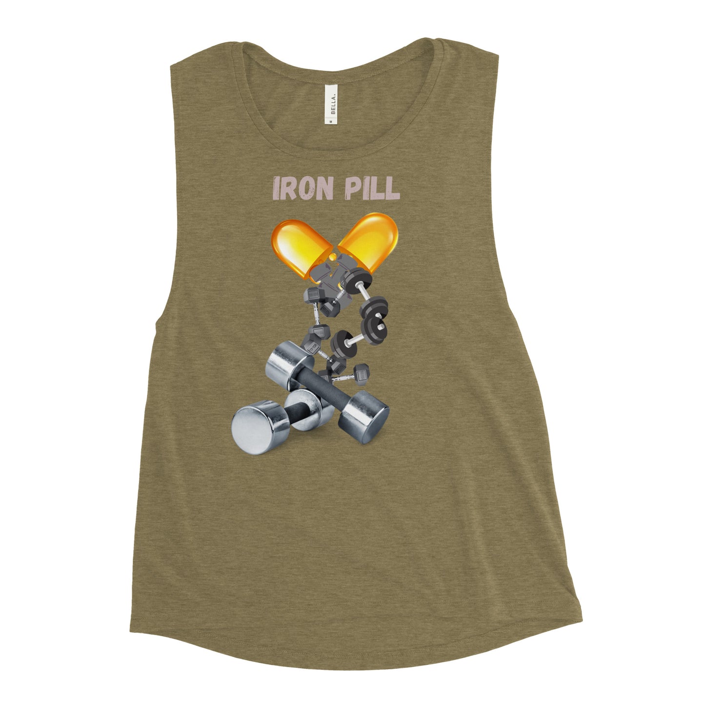 Ladies’ Muscle Tank Iron Pill 2