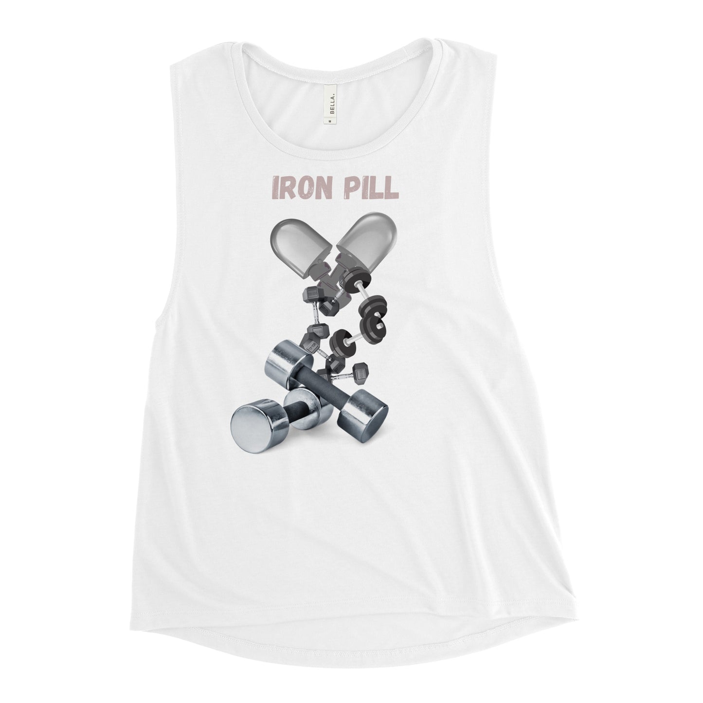 Ladies’ Muscle Tank Iron Pill 1