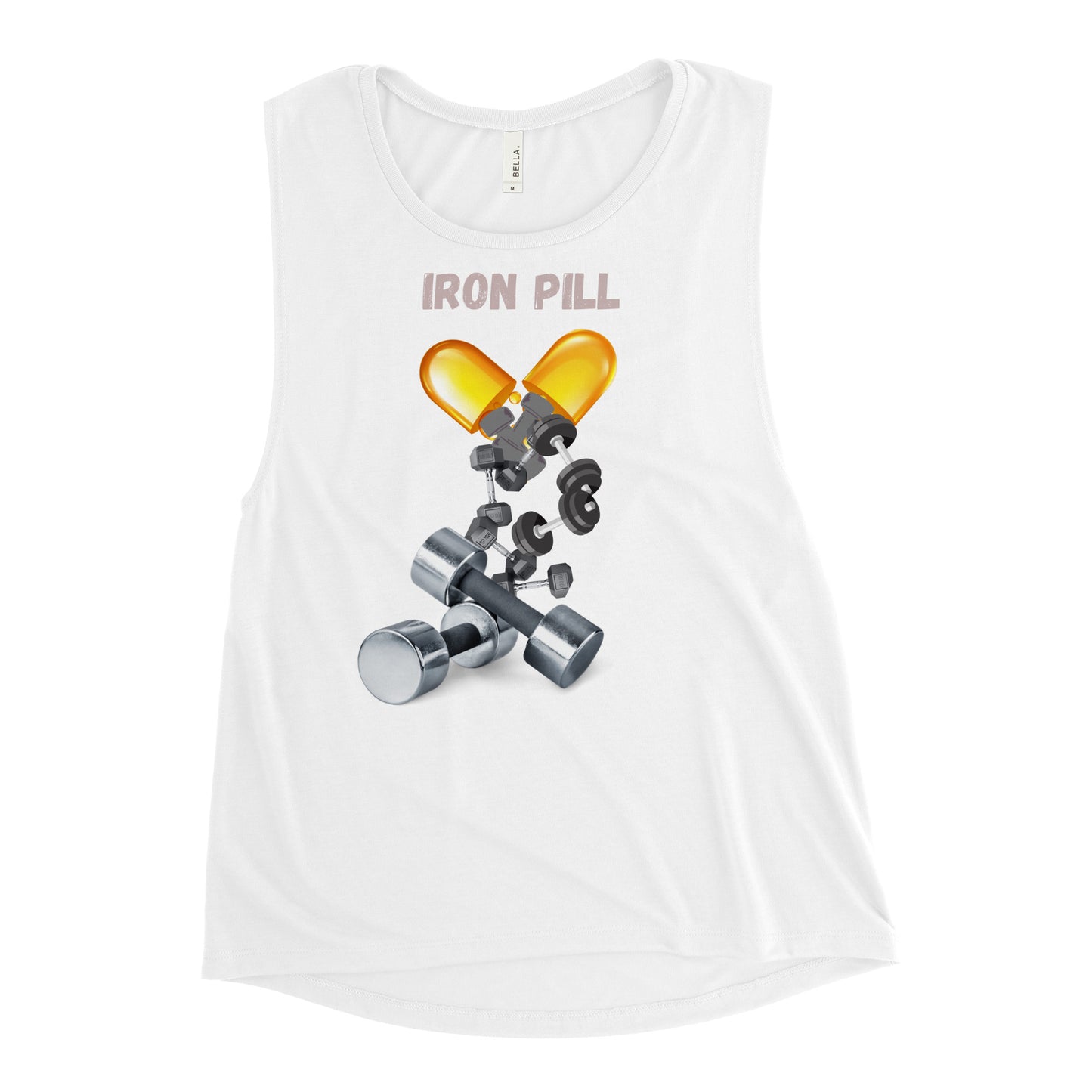 Ladies’ Muscle Tank Iron Pill 2