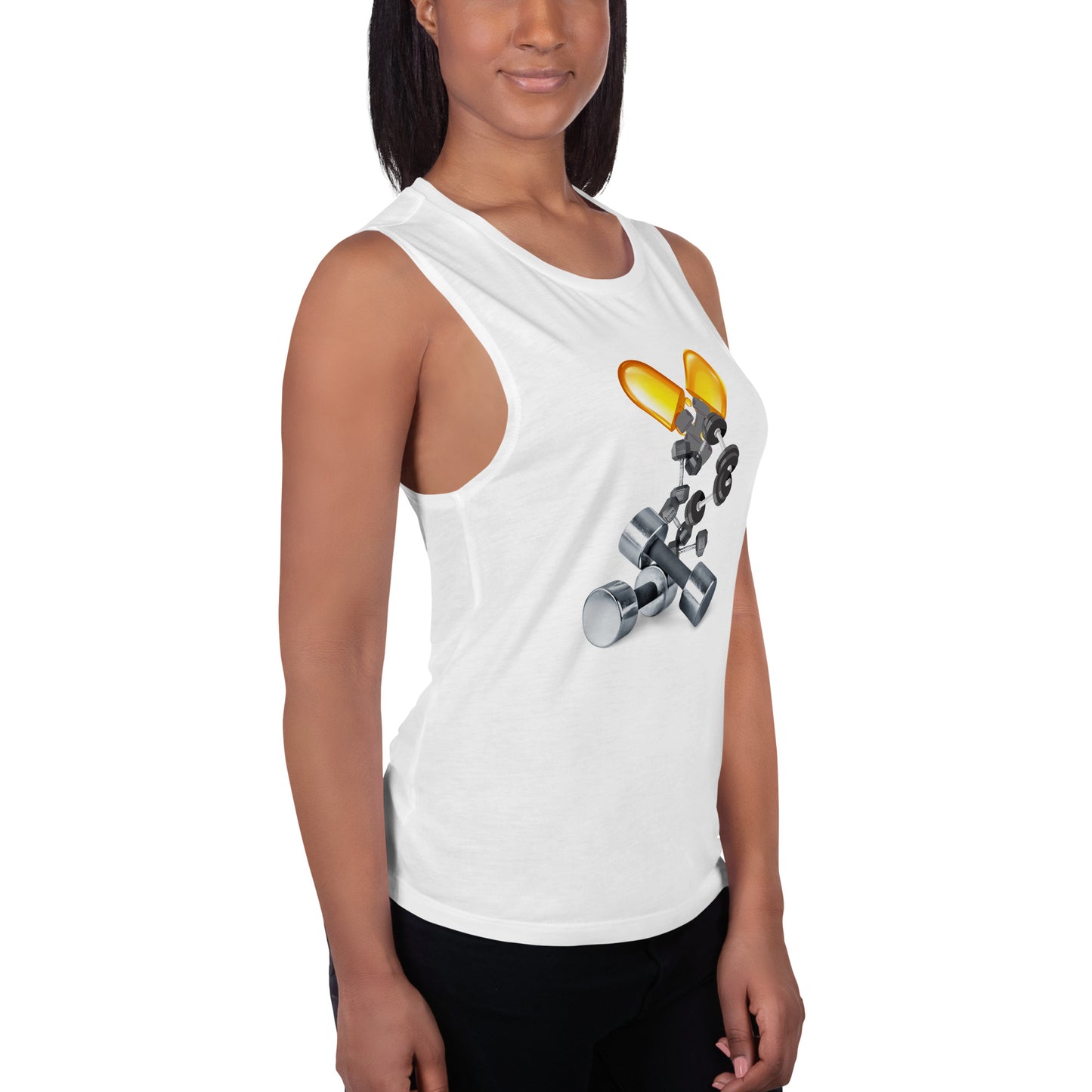 Ladies’ Muscle Tank Iron Pill 3