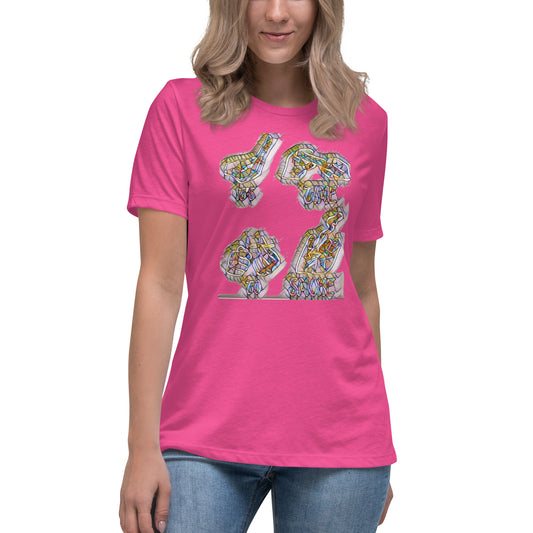 Women's Relaxed T-Shirt It's time to smoke multi colored