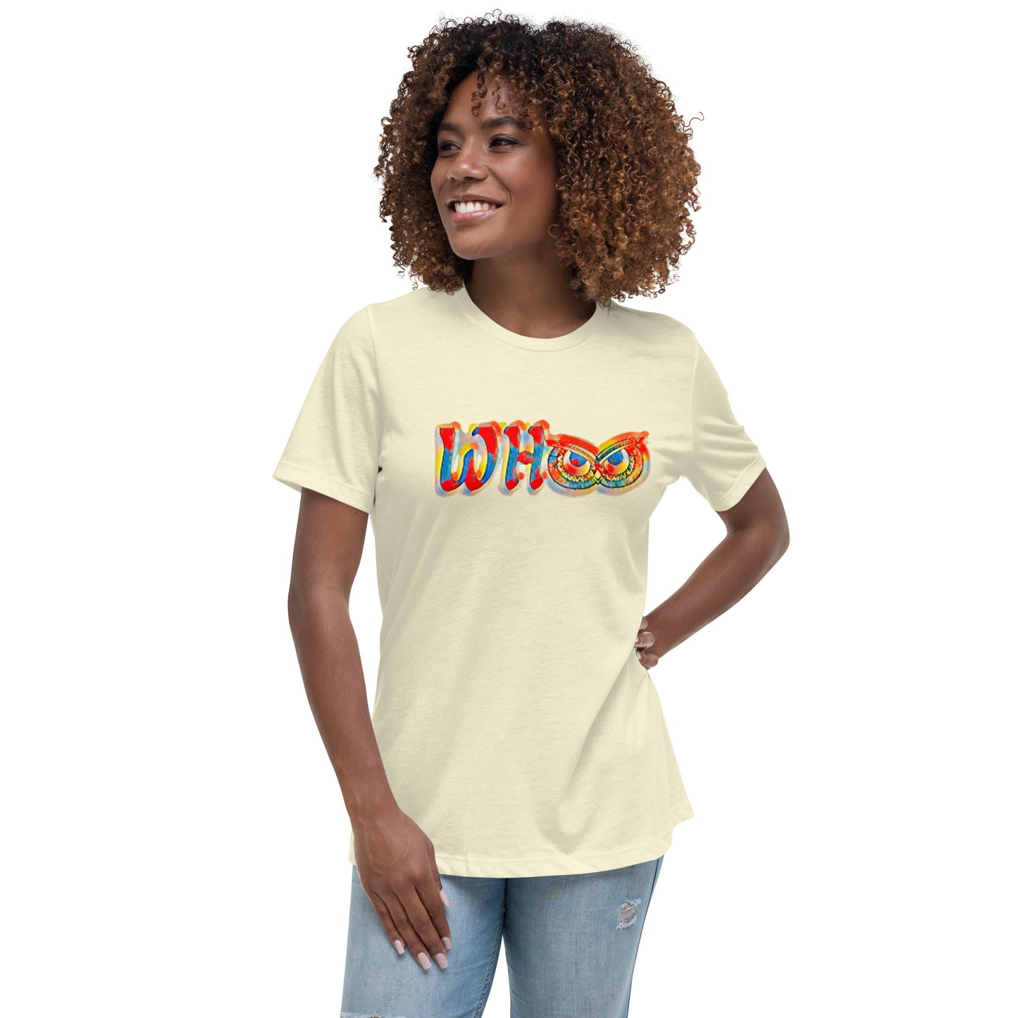 Women's Relaxed T-Shirt WHoo Sherbet