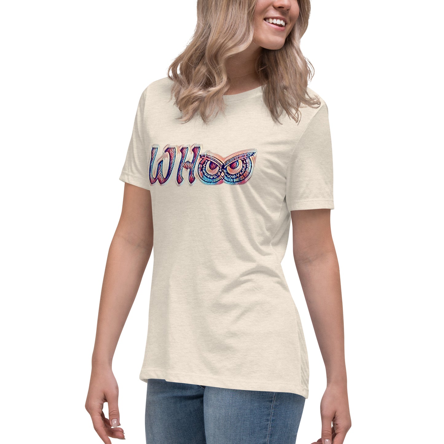 Women's Relaxed T-Shirt WHoo Prism 2